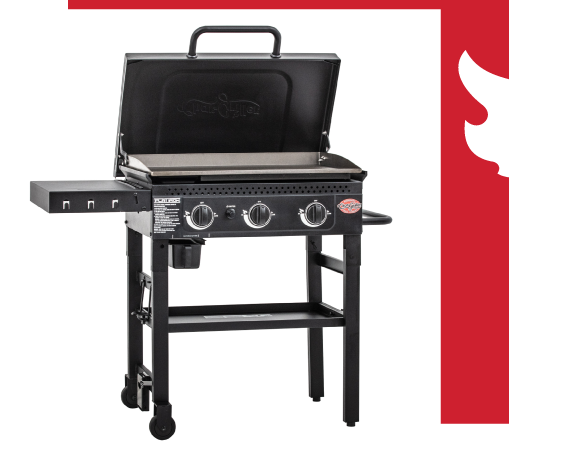 THE 3-Burner Flat Iron™ Gas Griddle