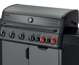 Large double walled powder-coated cooking hood.