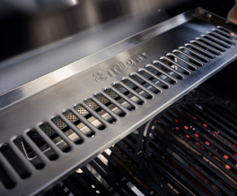 Stainless-steel warming rack.