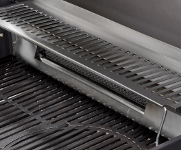 Stainless-steel warming rack.