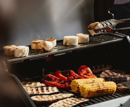 Stainless-steel warming rack.