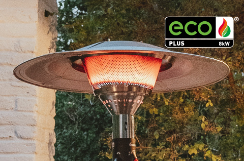 ECO PLUS stainless-steel burner.