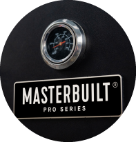 Push button gas ignition & built-in thermometer