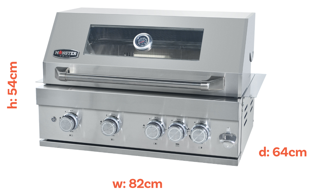 Monster Grills MG4KITSS dimensions.