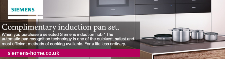 Complimentary Induction Saucepan Set from Siemens