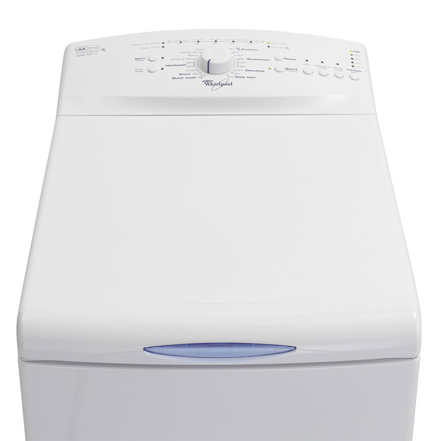 Whirlpool AWE6761 Top-loading Washing Machine, Tailor washing with hand wash, delicate and more cycles. Delay timer up to 12 hours