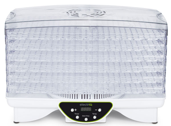 electriQ Digital Dehydrator with 6 shelves