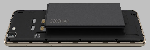 Powerful 2200mAh battery