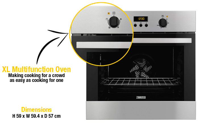 Zanussi ZOB35301XA Multifunctional oven