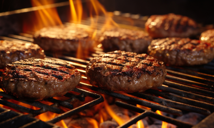 Burnt BBQ meat