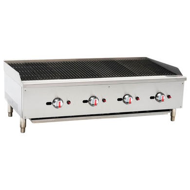 Hamoki ECB-48SX 4 Burner Countertop Gas Chargrill - 1200mm Wide
