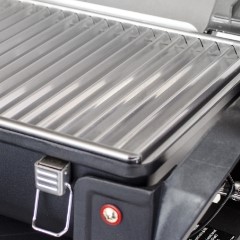 Stainless steel cooking grate.