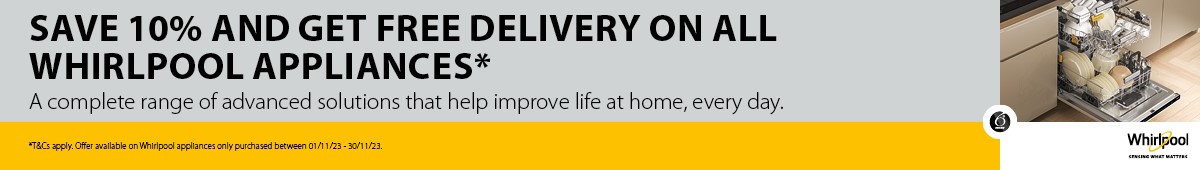 Whirlpool 10% off and free delivery.