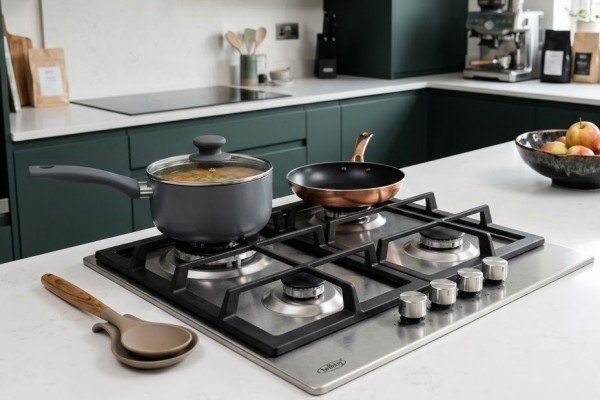Belling ComfortCook 60cm 4 Burner Gas Hob - Stainless Steel
