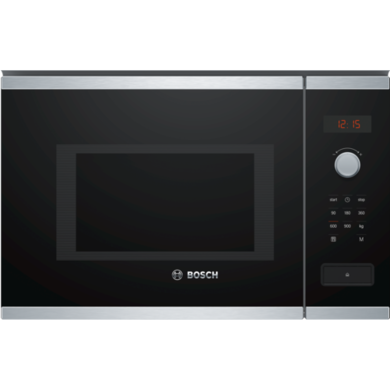 Refurbished Bosch Serie 4 BFL553MS0B Built In 25L 900W Microwave Oven Stainless Steel