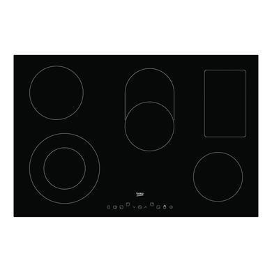 Refurbished 77cm 5 Zone Ceramic Hob with Extended Zones - Black
