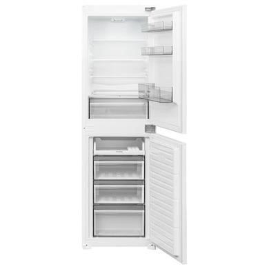 GRADE A2 - electriQ 235 Litre 177cm 50/50 Integrated Fridge Freezer - White with Sliding