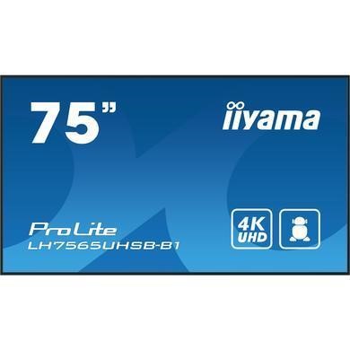 Refurbished iiyama ProLite LH7565UHSB-B1 75" IPS 4K Ultra HD Android Professional Digital