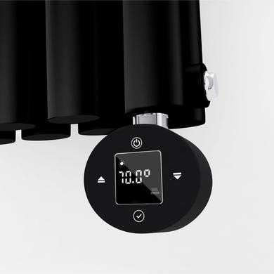 Black electriQ 1000W Thermostatic Wi-Fi Heating Element for Electric Radiators Dual-fuel