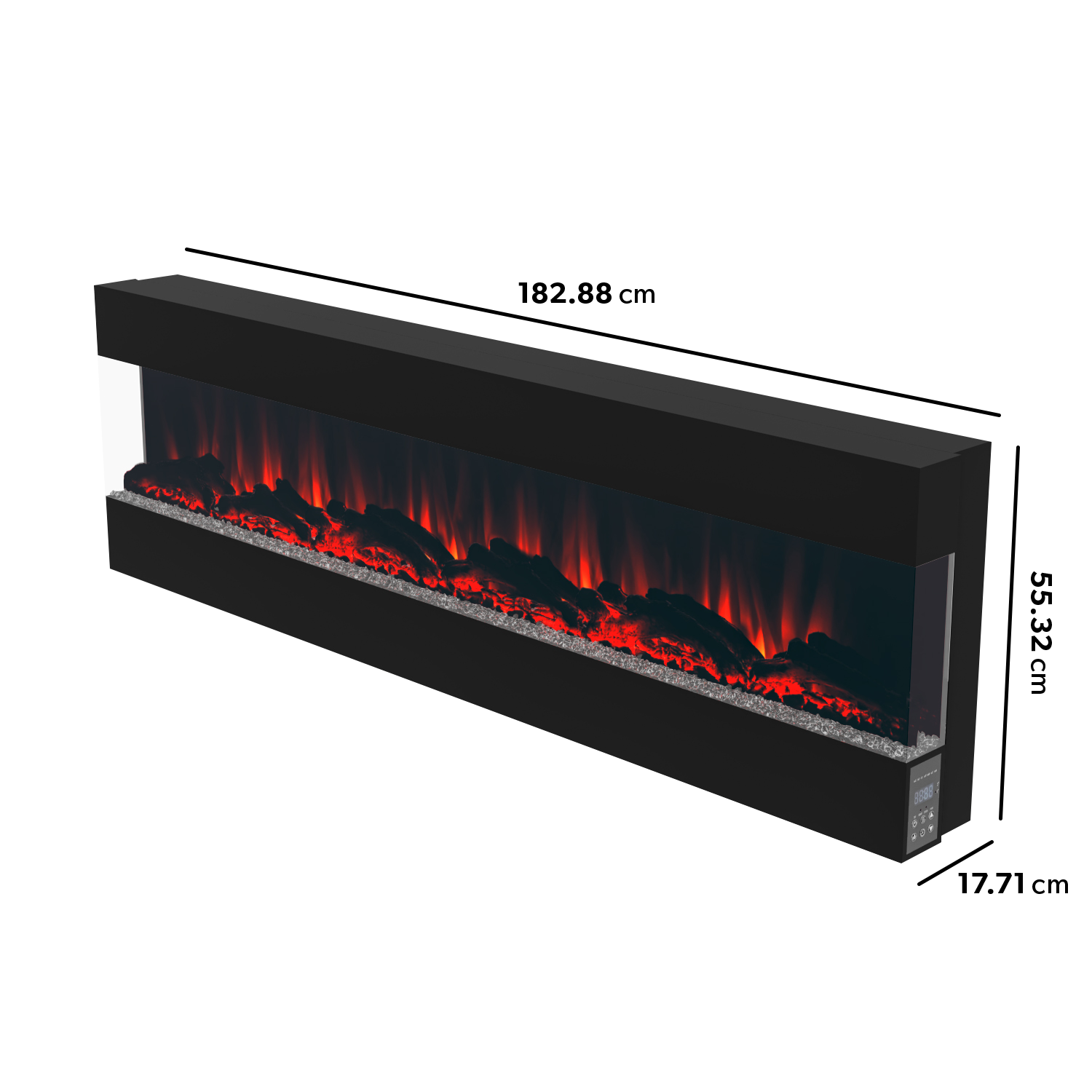 Amberglo Fire Dimensions