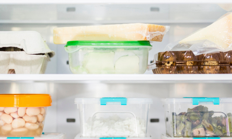Middle and bottom shelf organisation