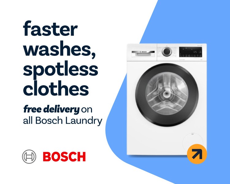Free Delivery on Bosch Dishwashers.