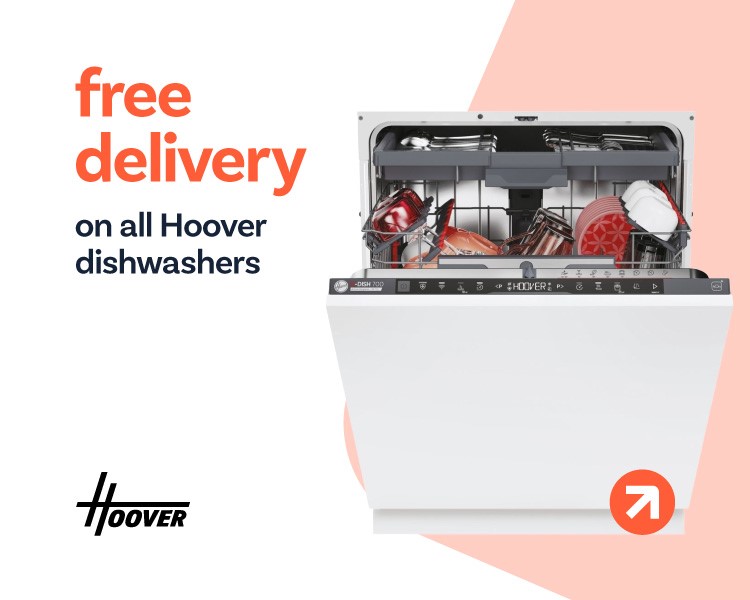 Free delivery on Hoover dishwashers.