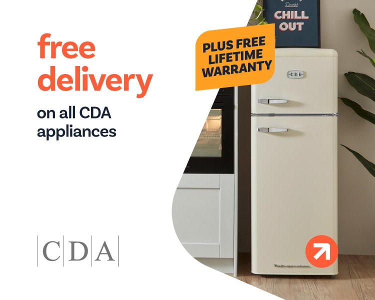 Free delivery on all CDA appliances above £300.