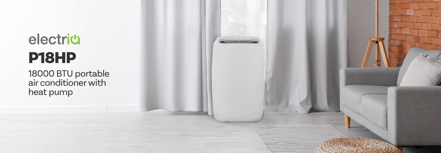 electriQ P18HP Portable Air Conditioner and Heater.