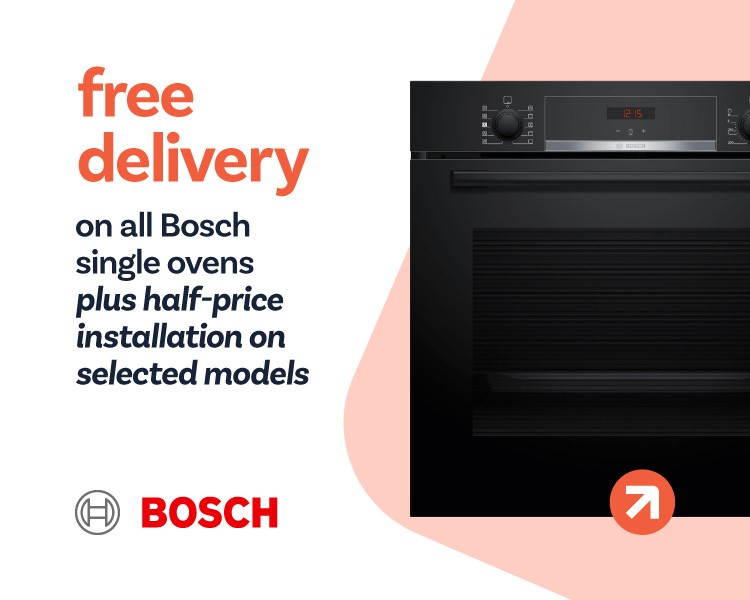Free Delivery on All Bosch Ovens.