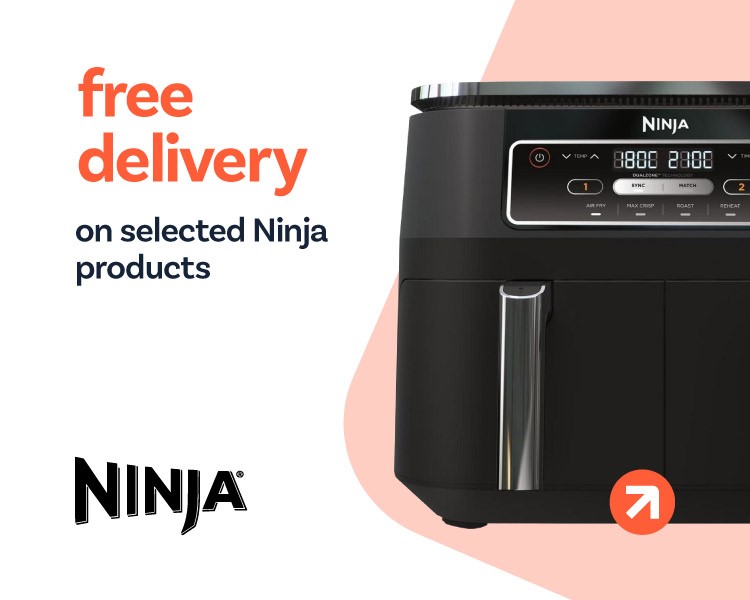 Free delivery on selected Ninja products.