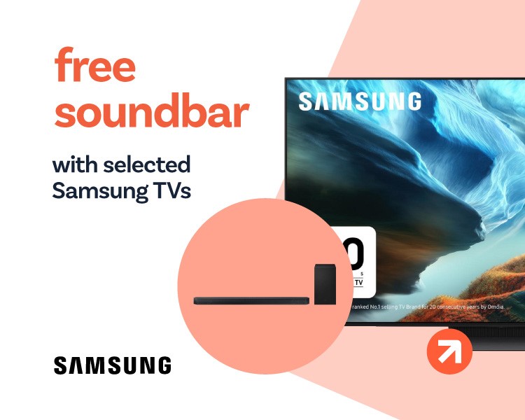 Up to 15% Off selected Samsung TVs.