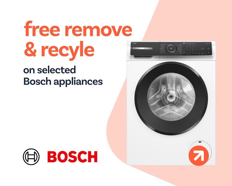 Free remove & recycle on selected Bosch Appliances