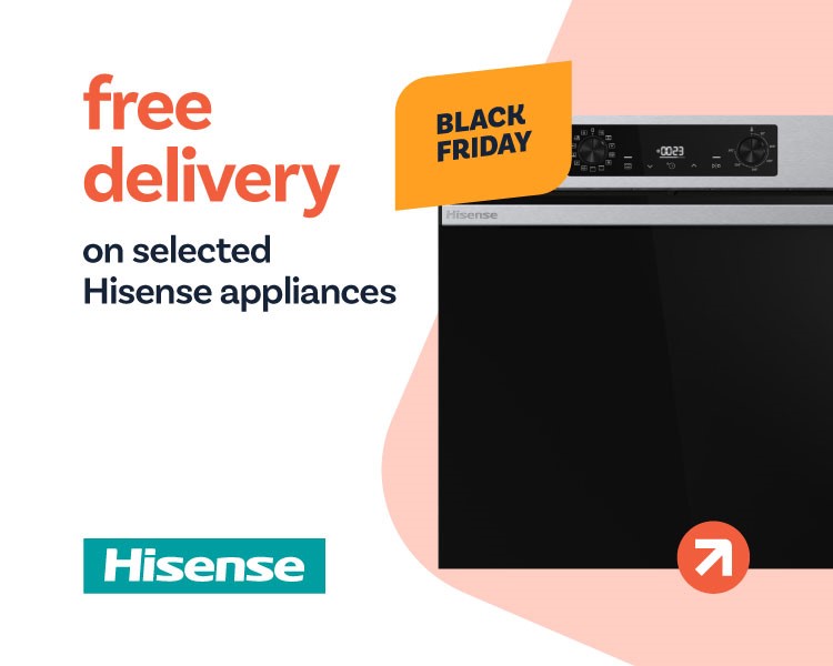  Free delivery on selected on Hisense appliances.