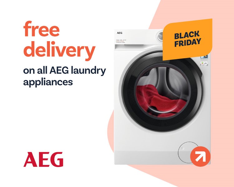  Free delivery on all AEG laundry applainces.