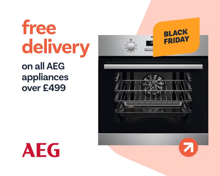  Free delivery on all AEG appliances over £499.