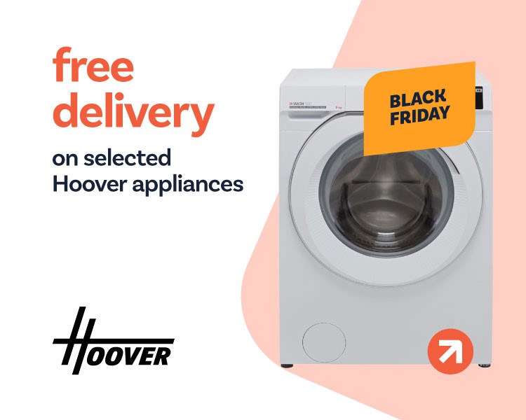  Free delivery on selected on Hoover appliances.