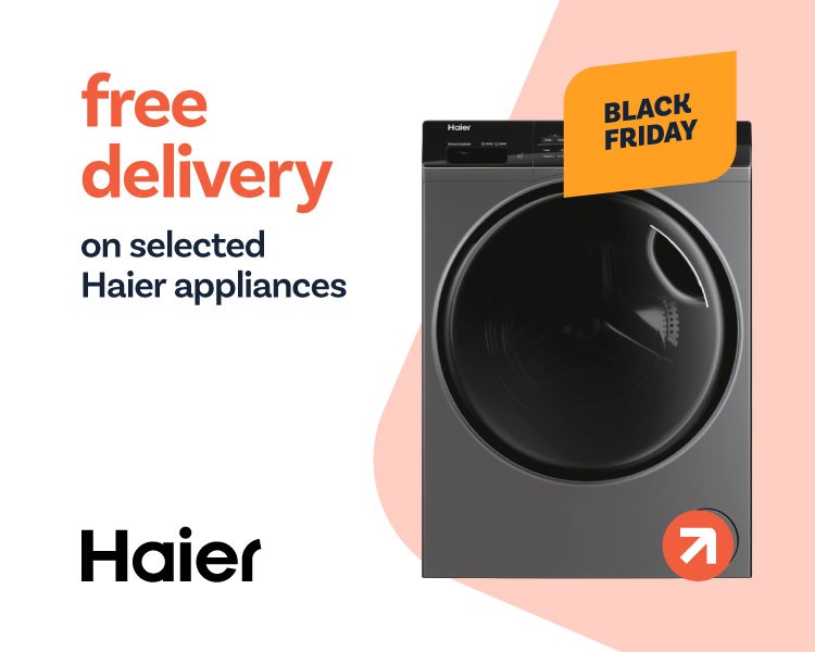  Free delivery on selected on Haier appliances.