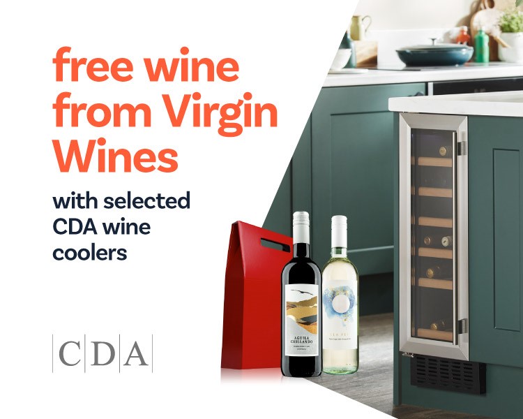 Free Wine from Virgin Wines with selected CDA wine coolers.