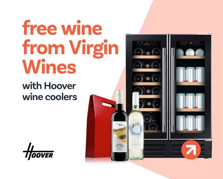 Free Wine from Virgin Wines with selected Hoover wine coolers.