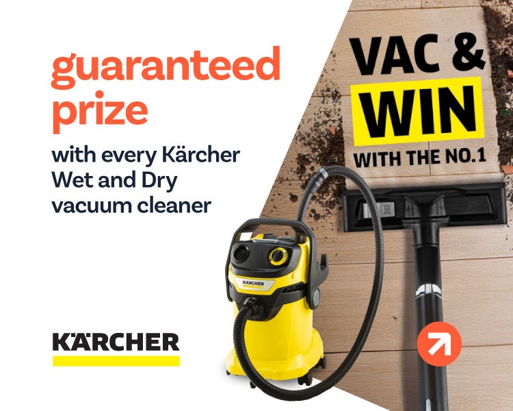 Win a Prize with Every Karcher Wet & Dry Vacuum Cleaner