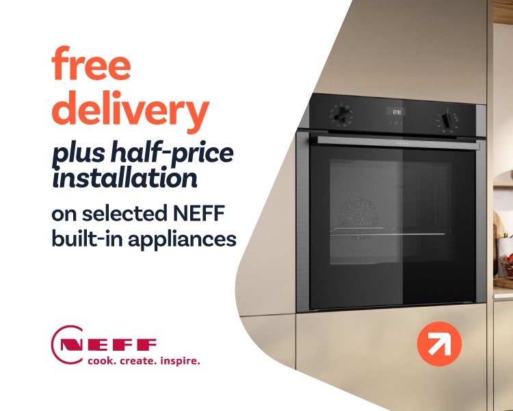 Half price installation on selected NEFF built in appliances.