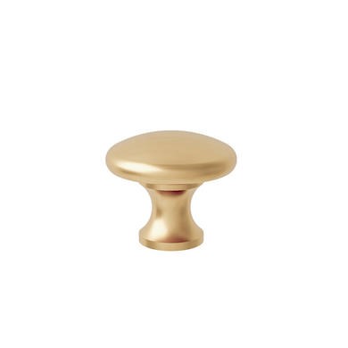 GRADE A1 - Brushed Brass Round Handle - Baxenden