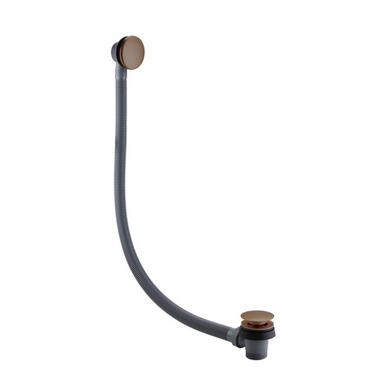 GRADE A1 - Brushed Bronze Easy Clean Click Clack Bath Waste with Overflow - Arissa