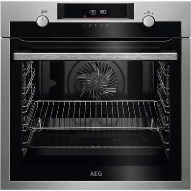 Refurbished AEG 6000 SteamBake BPS555060M 60cm Single Built In Electric Oven Stainless