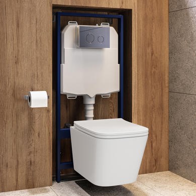 Wall Hung Toilet with Soft Close Seat