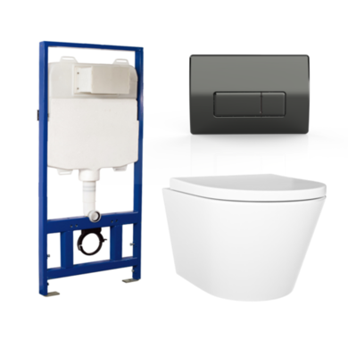Wall Hung Toilet with Soft Close Toilet Seat