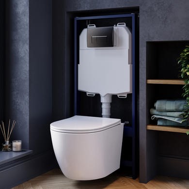 Wall Hung Rimless Toilet with Soft Close Seat