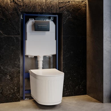 Fluted Wall Hung Toilet
