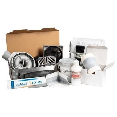 GRADE A1 - Wet Room Shower Tray Install and Drainage Kit & Waste for Centre Drain Waste -